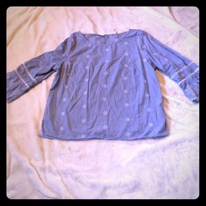 Blue and White shirt